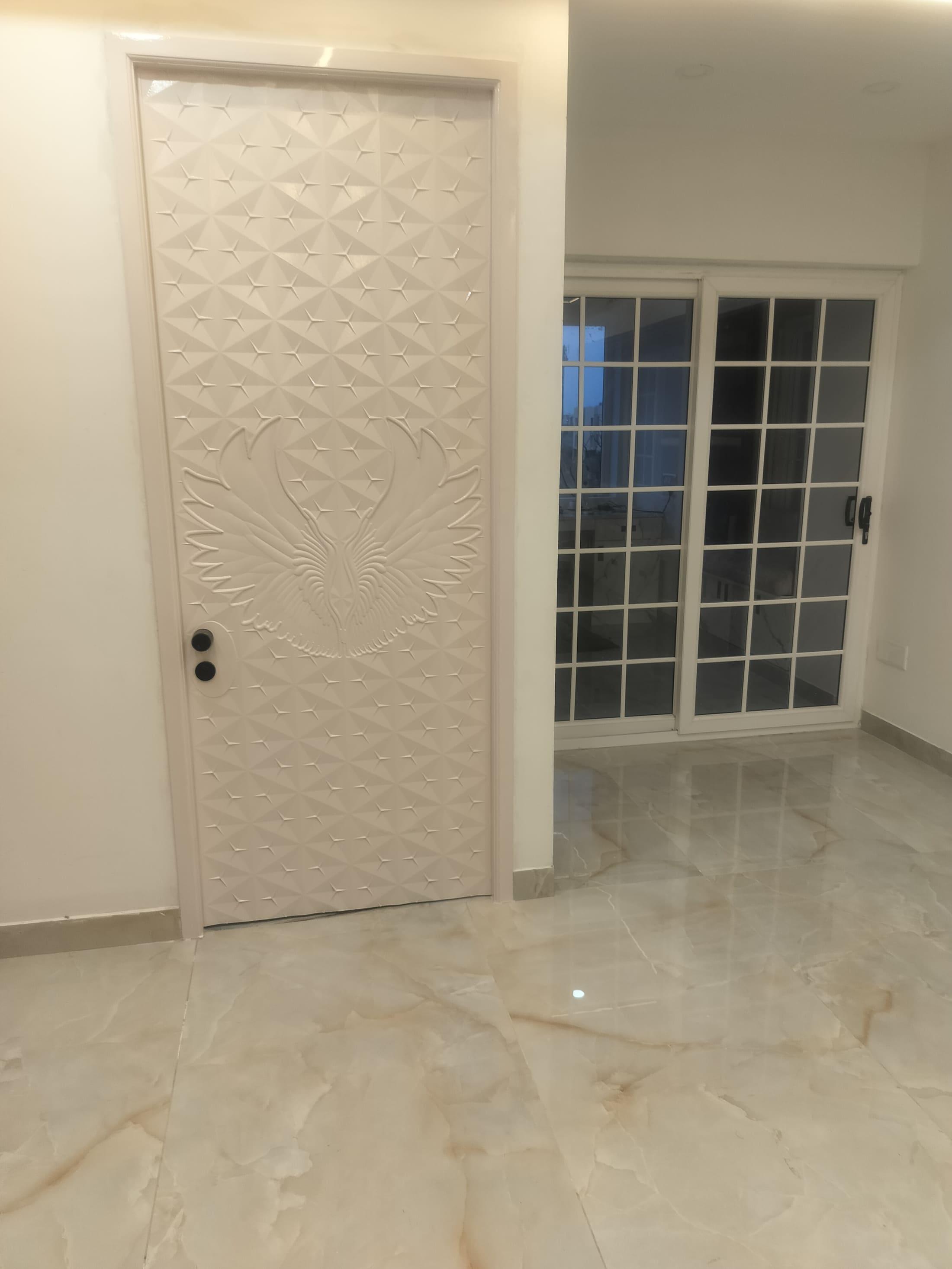 Ashutosh Builders and Contractor project lit up at night